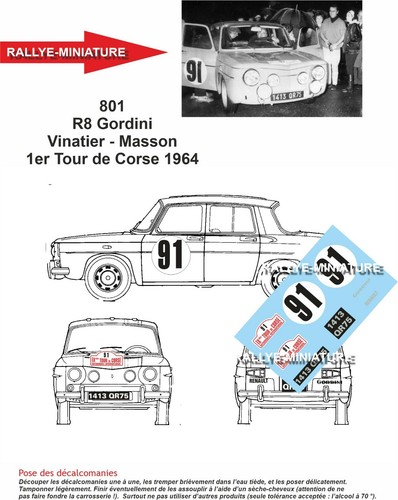 Decals ref 0801 - decals, renault