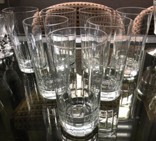 Série de 7 grands verres