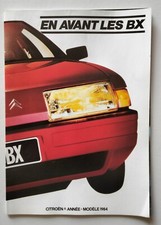 1984 Citroen BX 14E - 14RE - 16RS - 16TRS - 19D - 19TRD  French Sales Brochure