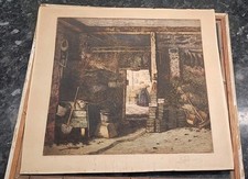 Belle Gravure Ancienne Signée  A Identifier, 