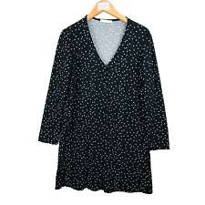 Mango Basic robe femme taille M euro noir blanc rouge manches longues dress