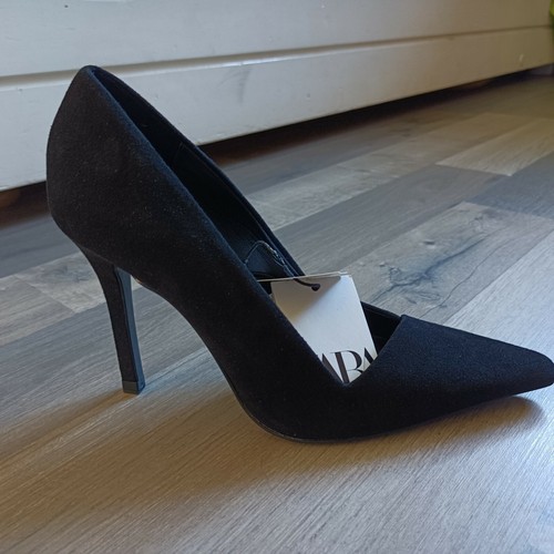 Zara chaussures daim noires - chaussures,