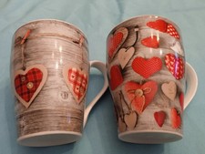 Mug LOT DE 2 / Tasse A Café Noël Décor Coeurs ❤️