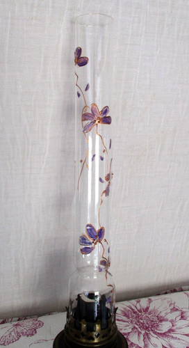 Ancien tube verre - , émaillé