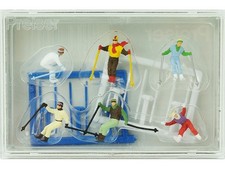 PREISER 6 skieurs en action -