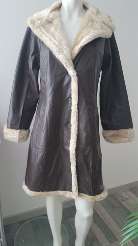 Manteau long col fausse - manteau,