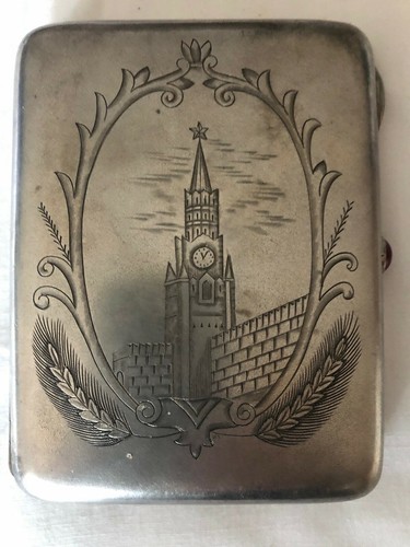 Antique russian cigarette case - antique,