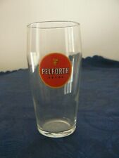 ANCIEN VERRE A BIERE PELFORTH BRUNE PUBLICITAIRE VINTAGE COLLECTION BISTROT BAR