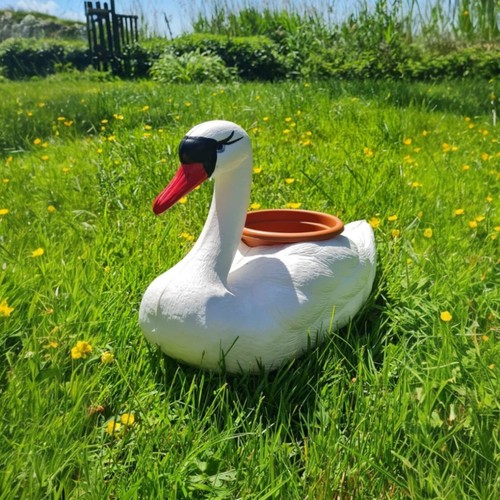 Statue cygne flottant avec - statue,