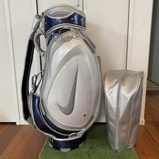 Nike émail silver/navy cart bag golf carry caddy bag rare japan used