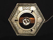 LAMPE VEILLEUSE ART DECO SOCLE MONTURE BRONZE NICKELÉ ARGENTÉ  20/30