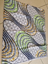 Coupon Tissus WAX neuf en 1,20m x 1m90 couture mercerie