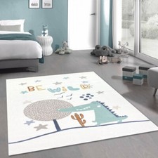 Tapis de jeu doux Crocodile étoiles en crème