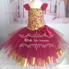 Robe Tutu Princesse Courte 3-4 Ans - robe noël, anniversaire, mariage , fêtes 