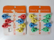 anciennes pinces à bougies sapin noel vintage