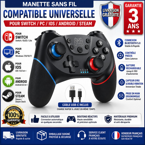 Manette nintendo switch - manette, sans
