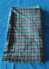 LINGE ANCIEN : 1 COUPON DE TISSU TARTAN ECOSSAIS  147 X 102 CM