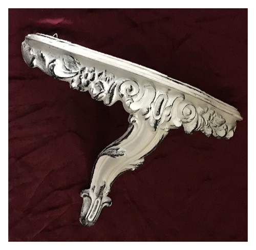 Table console baroque blanc - table,