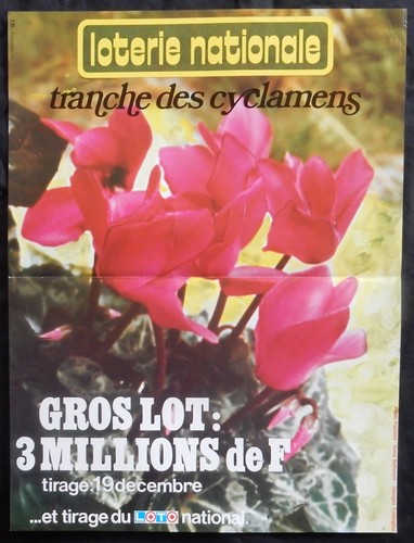 Affiche loterie - affiche, la