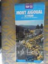 carte IGN bleue 1/25000 2641 ET top 25 mont aigoual edition 1  1992