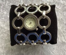 Montre Alberto Fioro vintage métal argente