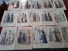 Mode: 15 gravures XIX.Journal des Demoiselles