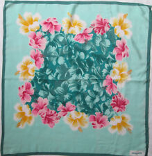 Magnifique Foulard GEORGES RECH  100% soie  TBEG  vintage scarf  65 x 70 cm