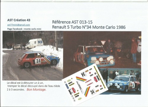 Decal calca renault 5 - renault,