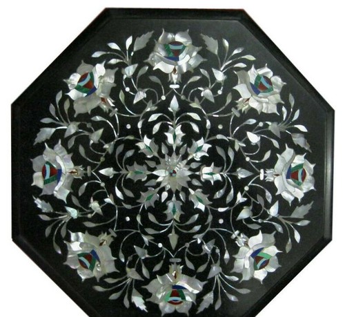 Marble side table top semi - marble,