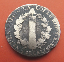 Pièce de 2 sols  de  La  CONSTITUTION   LOUIS  XVI  de L'AN  4    1792  A