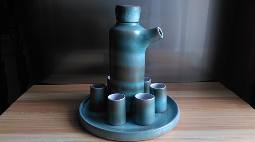 Service liqueur faience - liqueur, en