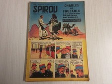 SPIROU 1095 09.04.1959 BD Charles de FOUCAULD AUTO FORMULE JUNIOR FOOT GUILLAS