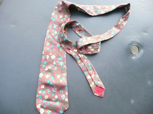 Cravate vintage soie - cravate, nina