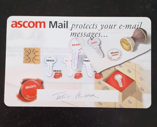 Télécarte puce ascom mail - à,