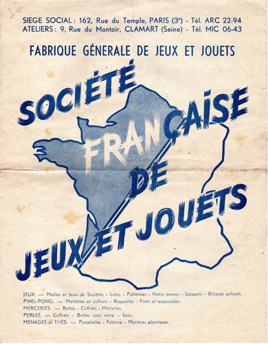 Publicité société jeux - de,