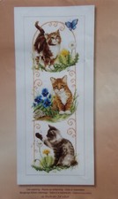 § VERVACO grille broderie point compté chats à l'exploration