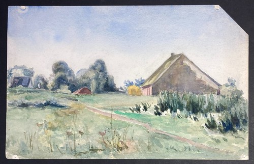 Etude paysage rural - de,