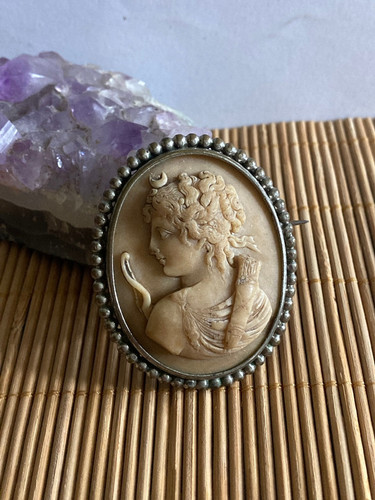 Ancienne fine broche camee - fine,