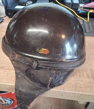 Casque moto ancien bol Vintage