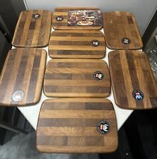 8 ASSIETTES PLANCHES À BEURRE FROMAGE EN TECK DESIGN DIGSMED DENMARK 20eme PLAT