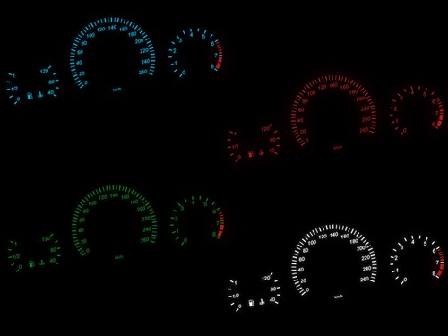 Compteur led bleu mercedes - led,