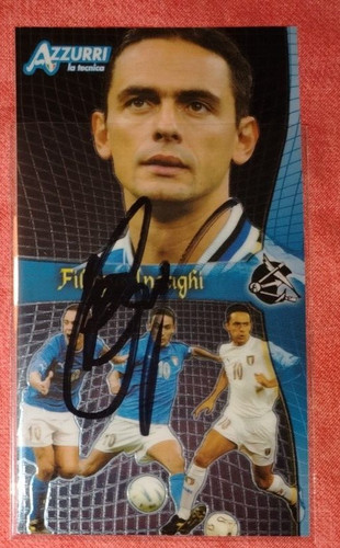 Autografo filippo inzaghi - autografo,