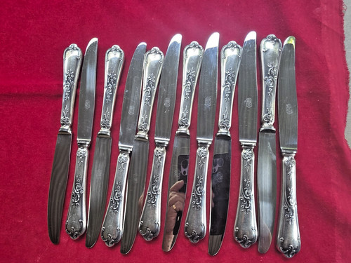 Couteaux métal argenté - 12,