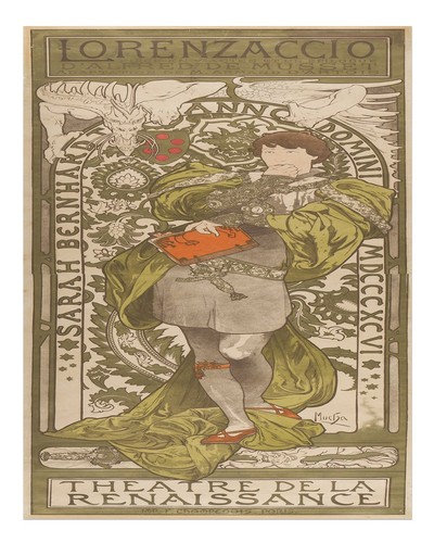 Affiche art nouveau - affiche, vintage
