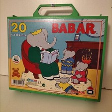 Jouet De Collection Vintage Cubes Babar