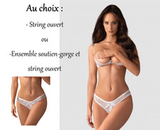 String Tanga Ouvert Lingerie