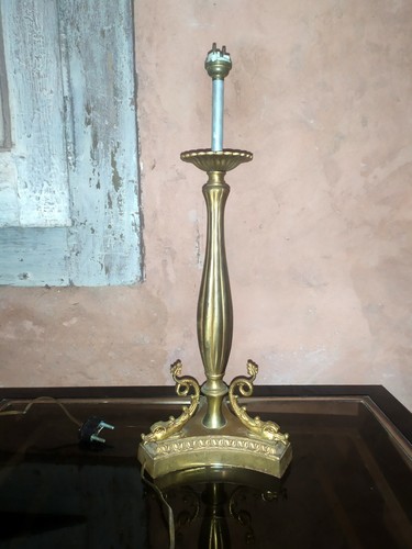 Ancienne lampe bronze - ancienne, en