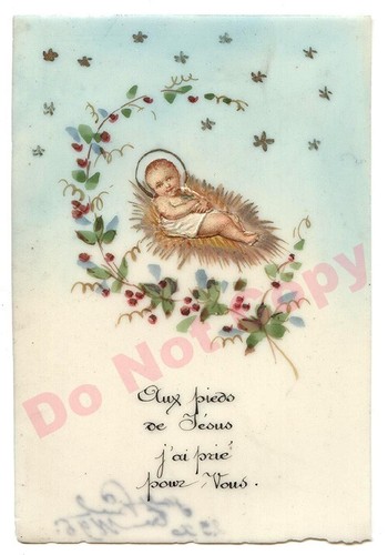 Ancienne image pieuse - ancienne,