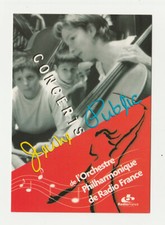 RADIO FRANCE carte postale publicitaire ORCHESTRE PHILHARMONIQUE JEUNE PUBLIC