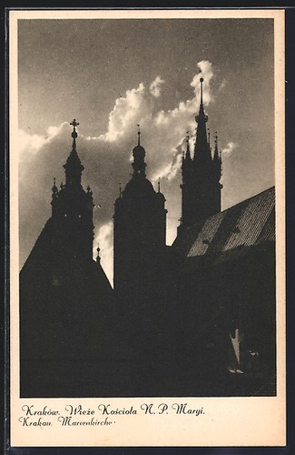 Carte postale cracovie - postale, wieze